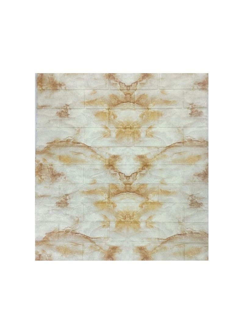 Spaceshoop Pack of 10 70x75cm Foam 3D Wall Sticker Home Decor Wallpaper Sticker 8mm - Image 1