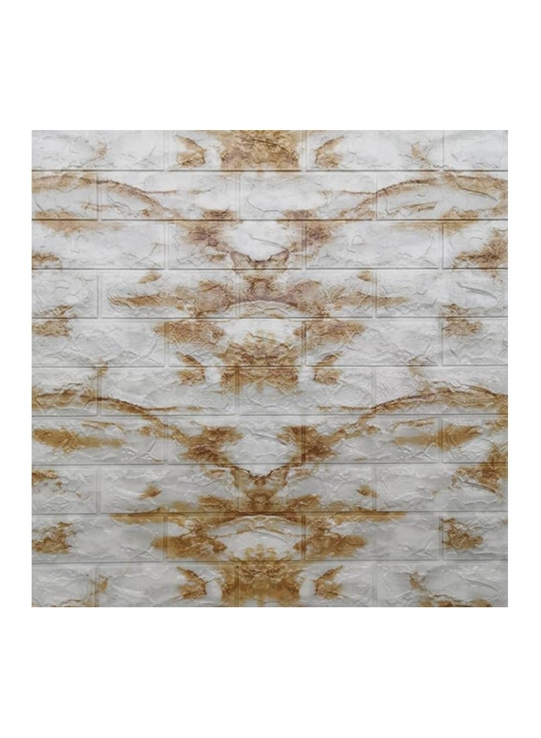 Spaceshoop Pack of 10 70x75cm Foam 3D Wall Sticker Home Decor Wallpaper Sticker 8mm - Image 2