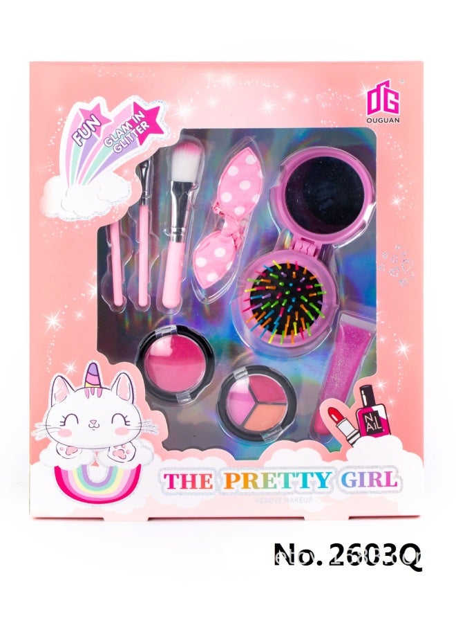 Children's Toys Girl Princess Makeup Play House Makeup Manicure Beauty Pupil Suit Direct Sales-Color:2603M Makeup Suit
