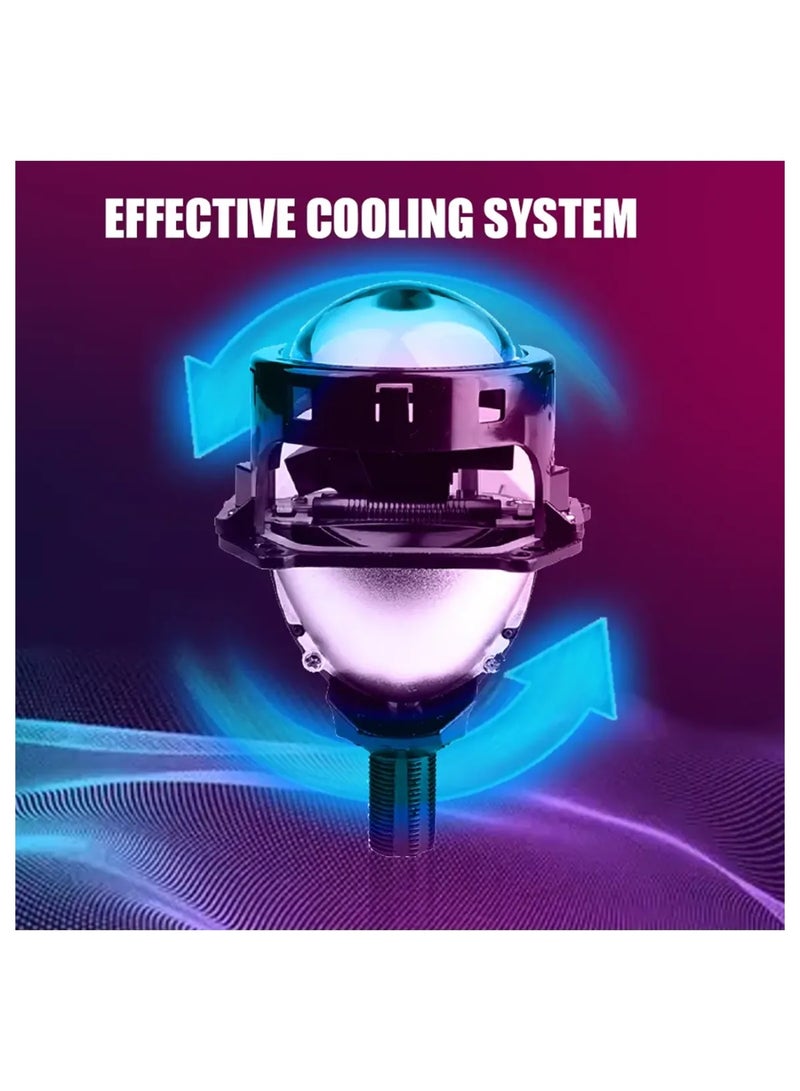 توبيز جهاز عرض Tobys Lens LS-02 ثنائي LED مقاس 3 بوصات بقوة 84 واط/زوج مع مصباح أمامي للسيارة بدرجة حرارة لون 6000 كلفن - LS 02 - Image 3