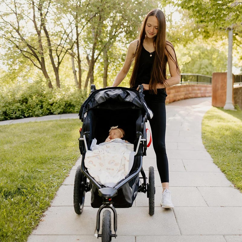 Little Unicorn Rainbows & Raindrops Deluxe Muslin Quilt - Image 5