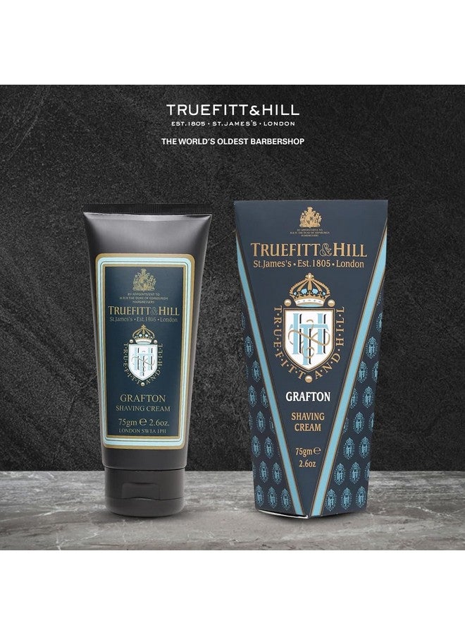 Truefitt & Hill Grafton Shaving Cream For men | 75gm Tube |All Skin Type | Glycerine based |Smooth Razor Glide|Rich Lather|Contains Essential Oils | All Natural - Image 2