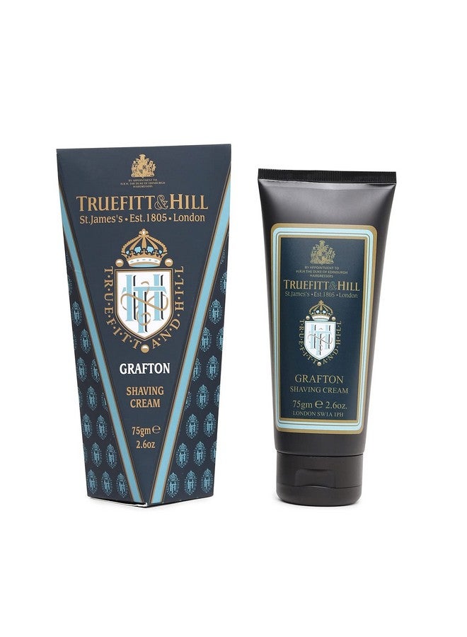 Truefitt & Hill Grafton Shaving Cream For men | 75gm Tube |All Skin Type | Glycerine based |Smooth Razor Glide|Rich Lather|Contains Essential Oils | All Natural - Image 1