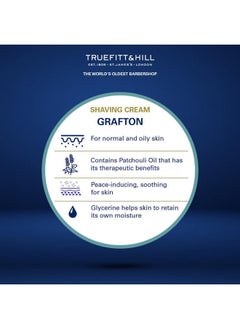 Truefitt & Hill Truefitt & Hill Grafton Shaving Cream For men | 75gm Tube |All Skin Type | Glycerine based |Smooth Razor Glide|Rich Lather|Contains Essential Oils | All Natural  - Image 4