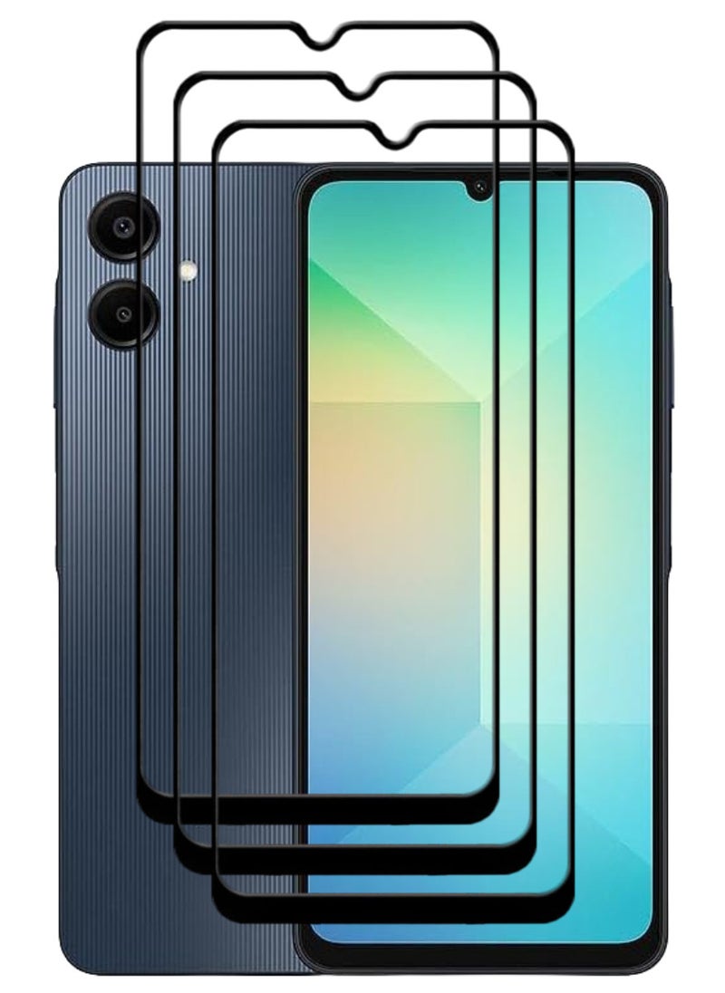 ACLIX 3 Pieces Antistatic ESD Dustproof Premium Quality High Definition Tempered Glass Screen Protector Designed For Samsung Galaxy A06 - Image 1