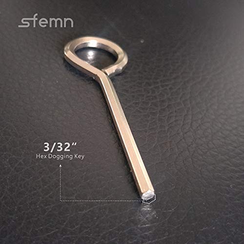 Sfemn 3/32” Hex Key Dogging Key Allen Key with Full Loop, Allen Wrench Door Key, Solid Metal – 10 Packs - Image 2