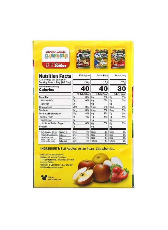Brothers-ALL-Natural - Disney Junior Fruit Crisps Variety Pack 12 Packs - Image 1