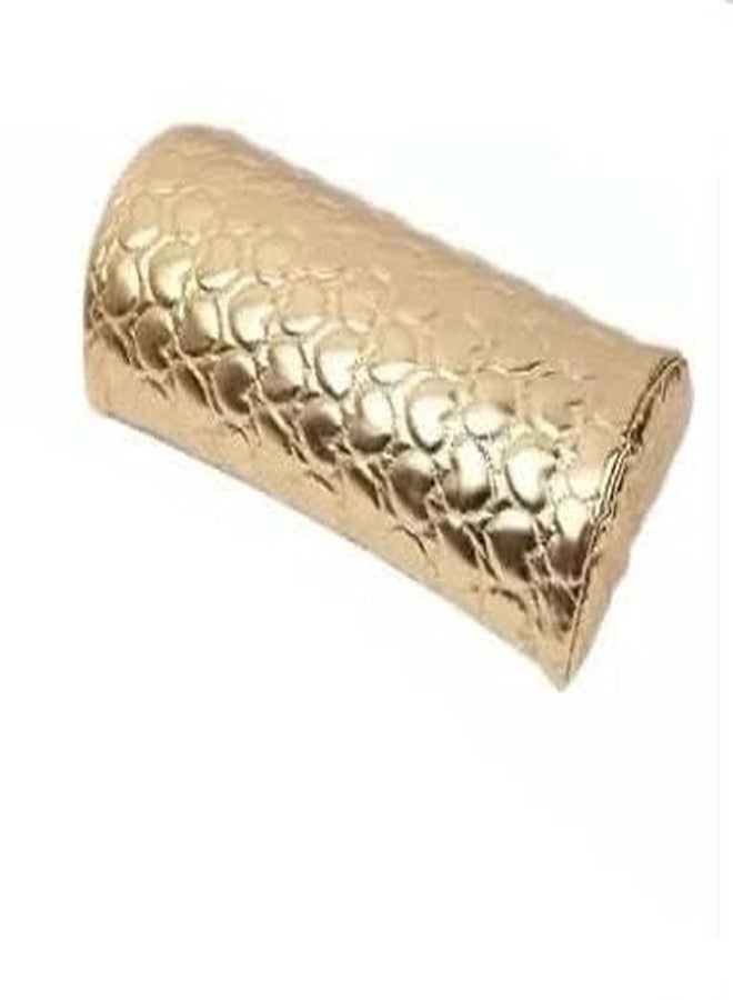 Bolt bee Nail Pillow Hand Rest for Nails, Washable PU Leather Nail Armrest Detachable Manicure Hand Pillow Cushion Nail Art Accessories Tool for Nails Tech (Gold) - Image 1