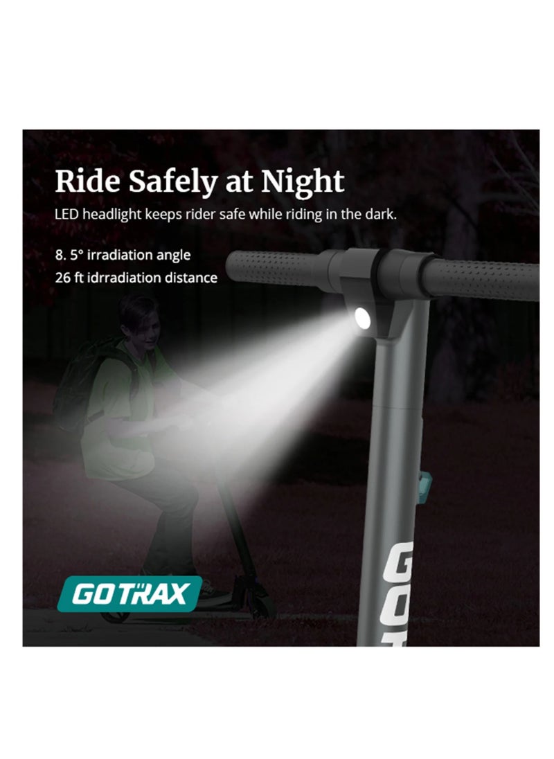 GOTRAX - GOTRAX G2Plus Foldable Electric Scooter for Adult Teens Age of 8+ with 6" Tires, 200W 12mph, Gray - Image 1