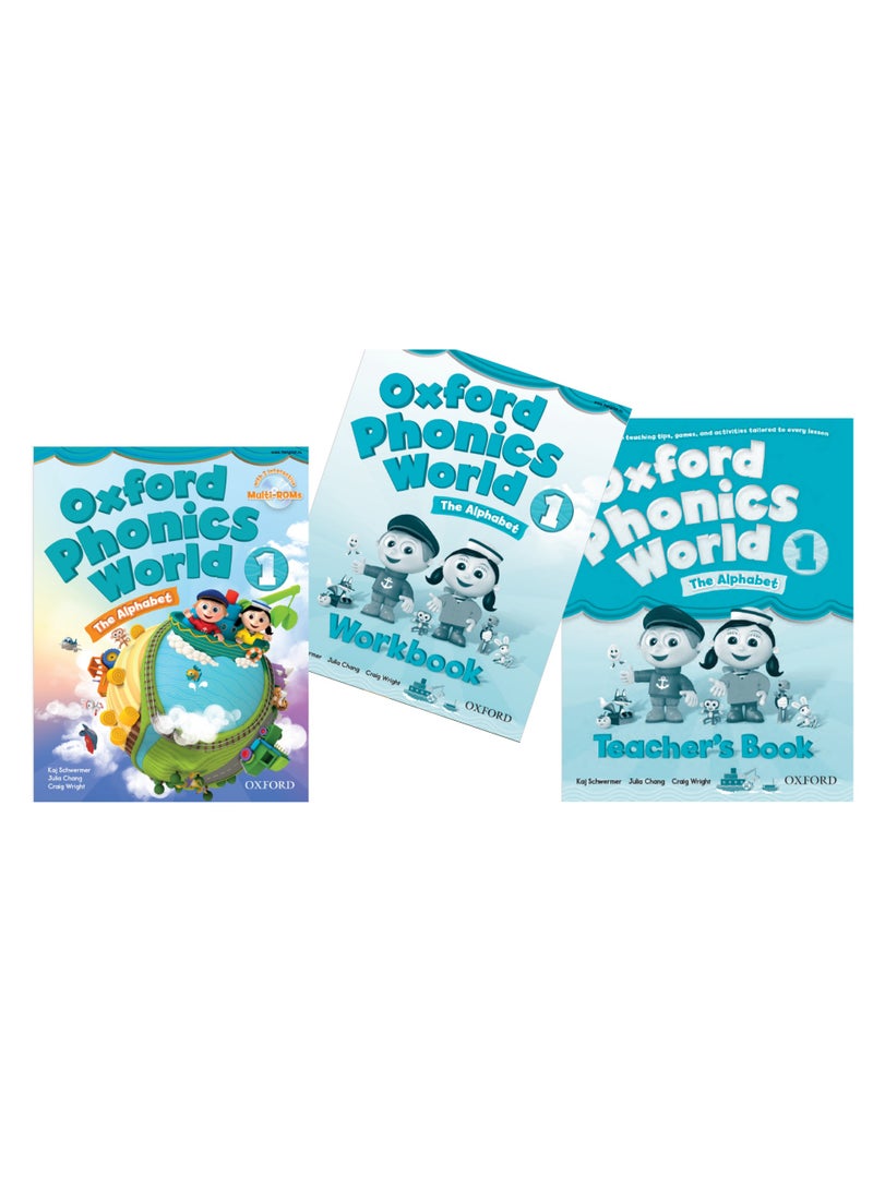 Oxford Phonics World 1: The Alphabet – Student Book, Workbook & Teacher’s Book Pack - Image 1