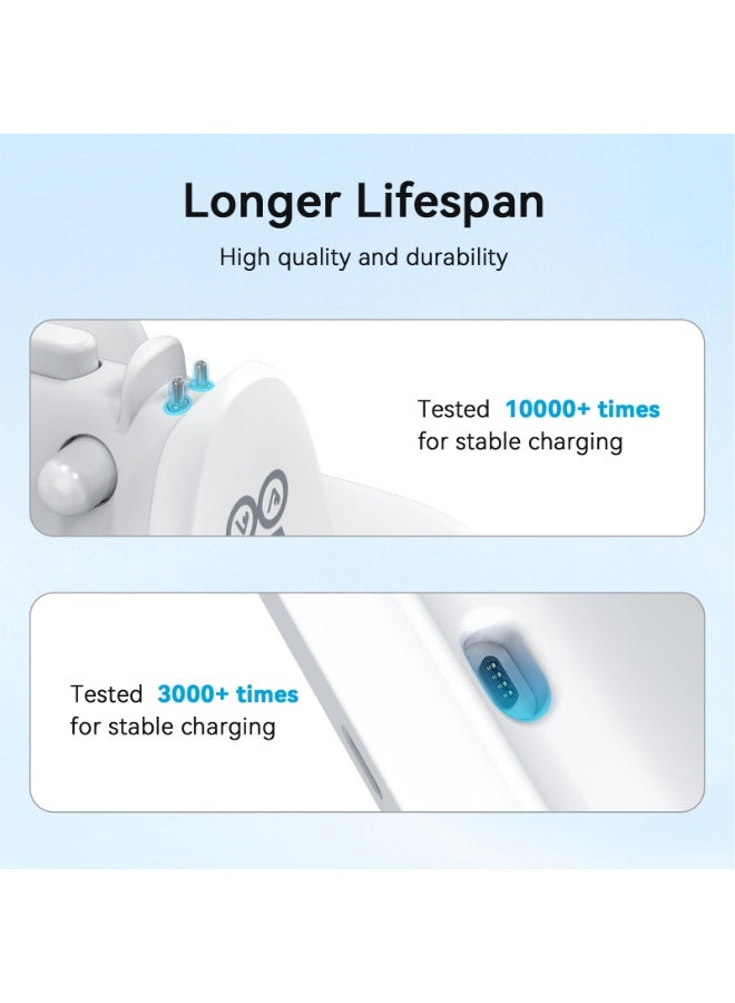 AMVR Magnetic 2-in-1 Charging Dock Compatible with Ray Ban Meta Wayfarer/Skyler/Headliner Smart Glasses Case Accessories, Charger with LED Indicator - Image 3