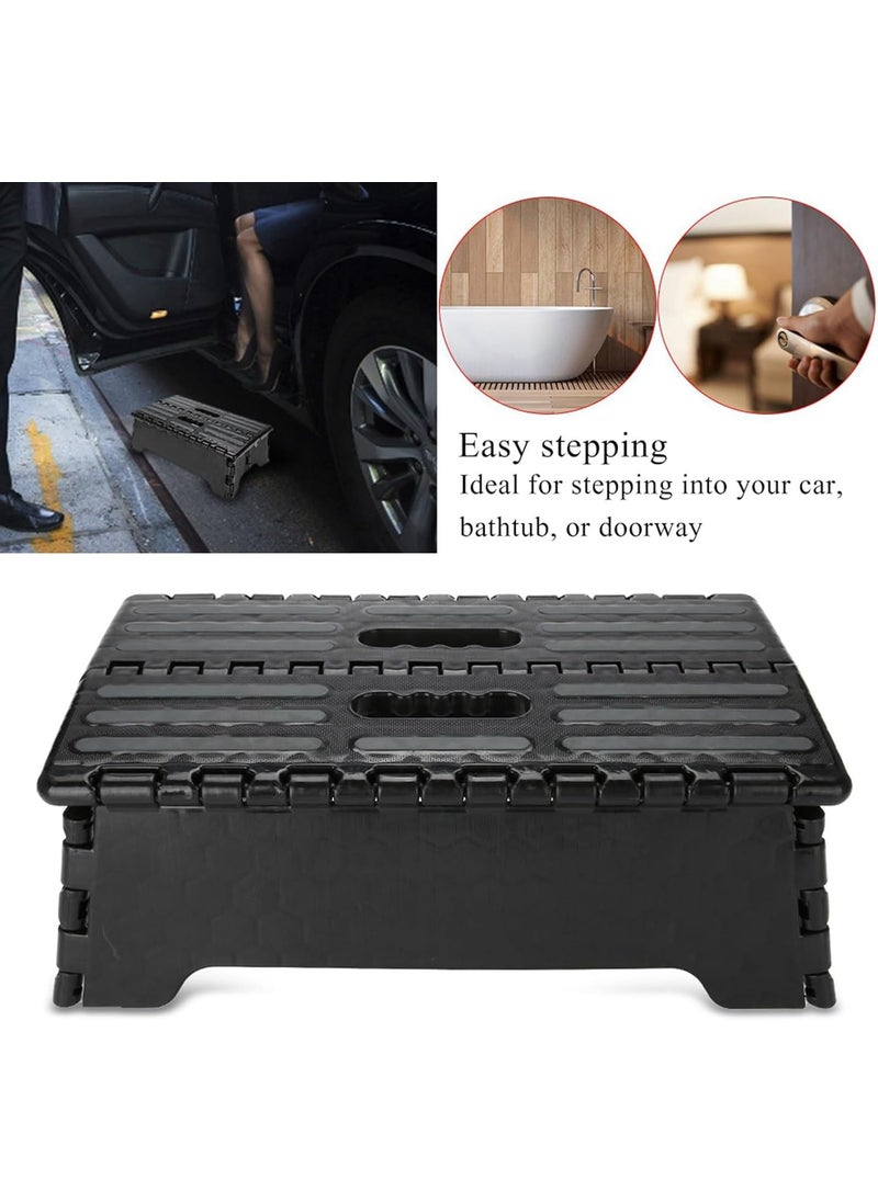HURRISE 15 Folding Step Stool 330lb Capacity AntiSlip OneStep Foldable Stool for Adults  Kids Compact Storage Kitchen Bathroom Bedroom Stepon Safety Design  - Image 4