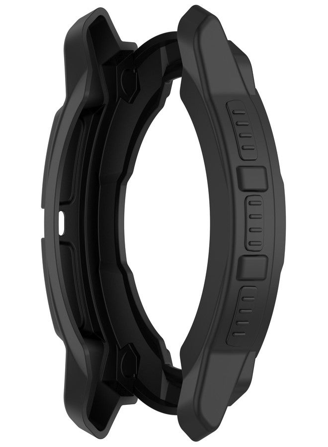 FanTEK Compatible with Garmin Instinct 3 AMOLED - 50mm Smart Watch TPU Cases, Soft Frame Protective Cover Scratch Resistant Shock Absorbing Case, Black - Image 3