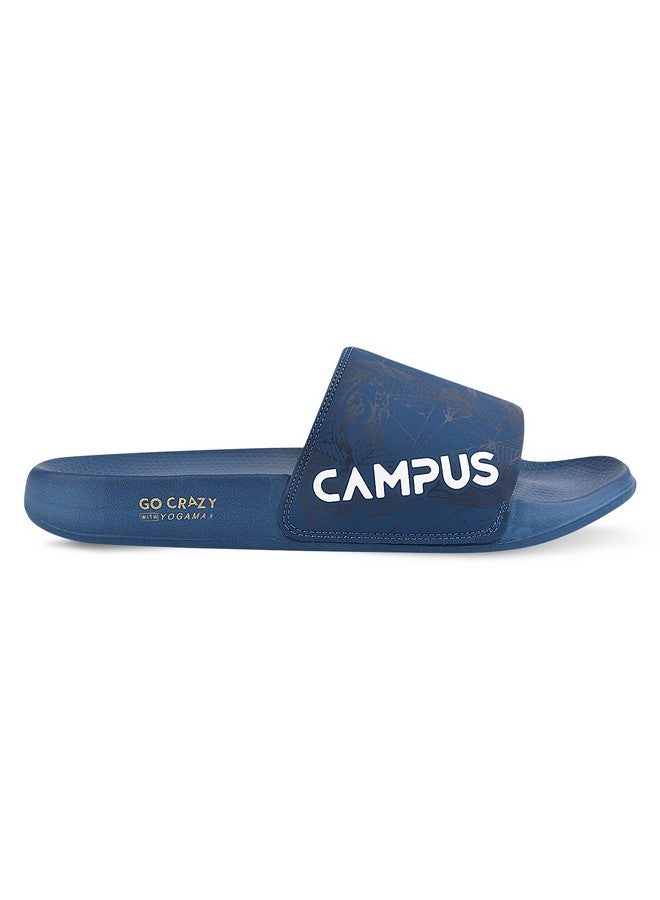 كامبس حذاء Campus Men's SL-423 M.BLU/WHT Sliders - 7UK/India SL-423 - Image 3