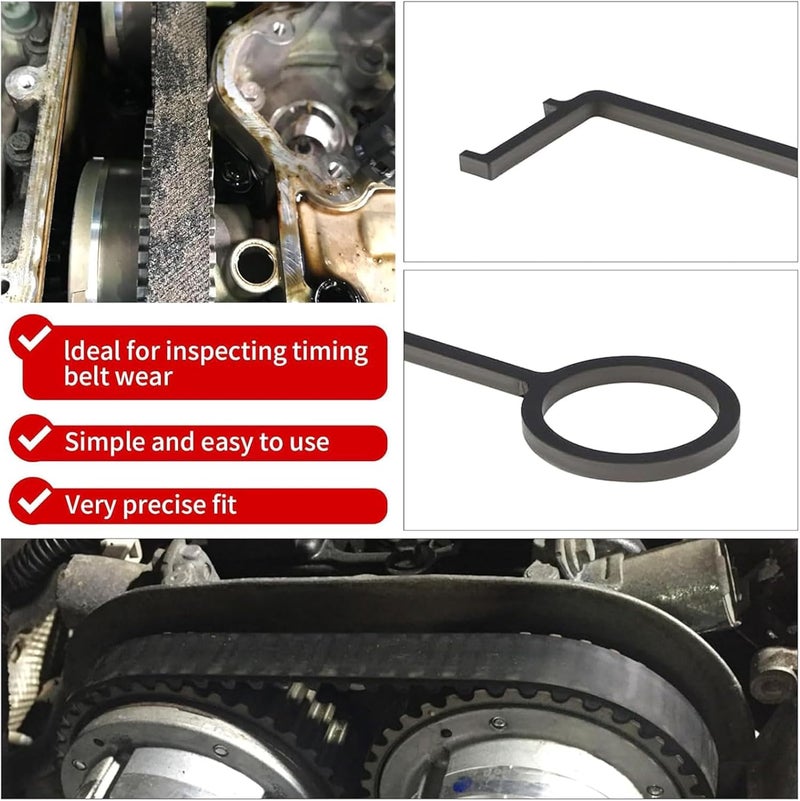 Professional Timing Belt Wear Gauges Multifunction Timing Belt Diagnostic Tool Simple Installation for 1.0 1.2 L Engines Engine Timing Tool - Image 2