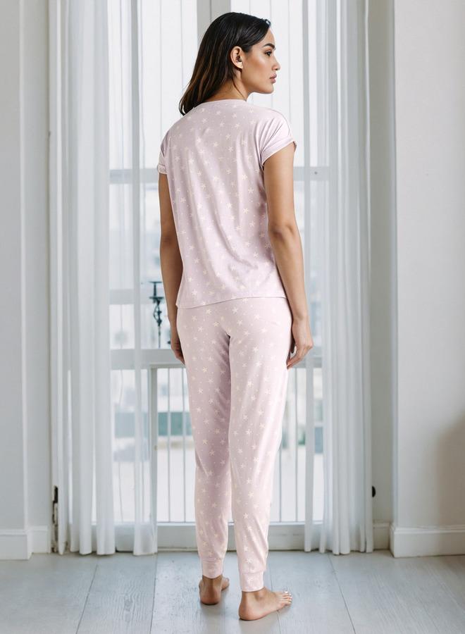 سبلاش فيڤ طقم بيجامة للحوامل مطبوع - Image 3