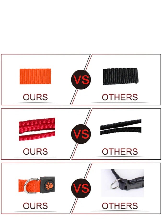 DOCO® Dog Collar, Adjustable Nylon Collar, Suitable for Small Medium Large Dogs (X-Large-Turquoise)(3.8 x 51 x 78cm) - Image 4