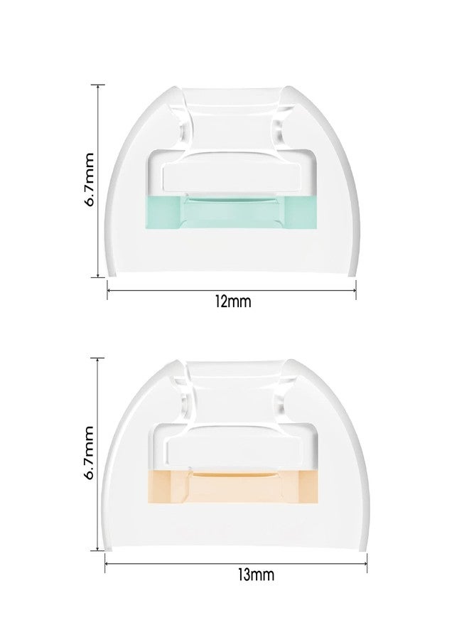SpinFit CP1025- L/ML- Medical Grade Silicone Patented Ear Tips, Secure Fit and Supreme Comfort Fits MTW3, Galaxy Buds 2, Soundcore Space A40 & More (2 Pairs) (for Nozzle Diameter from 4-5.5mm) - Image 2
