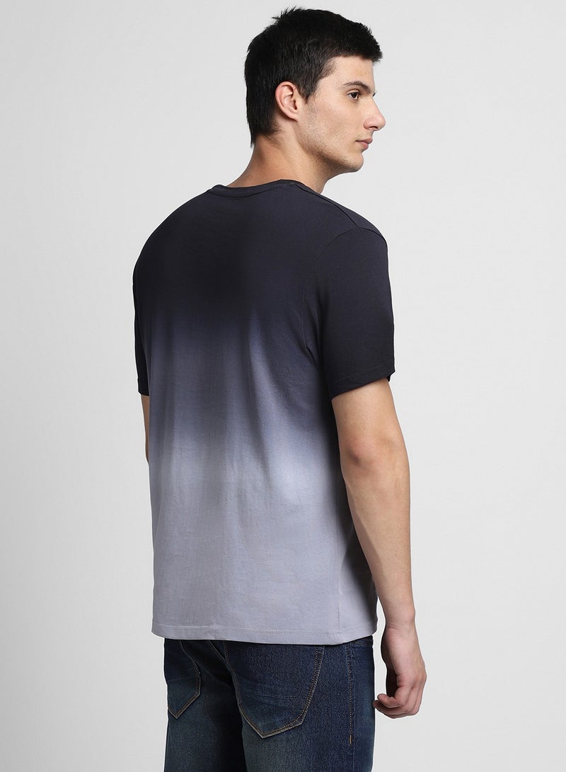 Dennis Lingo Black Crew Neck T-Shirt for Men - Slim Fit, Cotton - Image 5