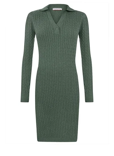 FELIX HARDY Long Sleeve Cable Knit Dress