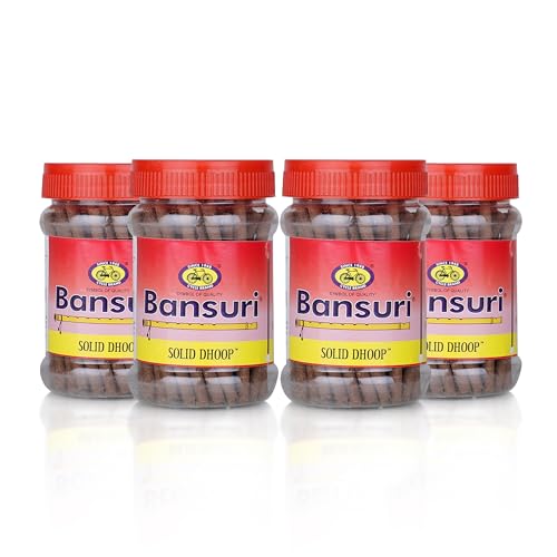 Cycle Pure Bansuri Bambooless Dhoop Sticks for Pooja | 100g Each, Pack of 4 | Rose Fragrance | Handcrafted Dhoop Batti for Pooja, Meditation, and Daily Use - Image 1