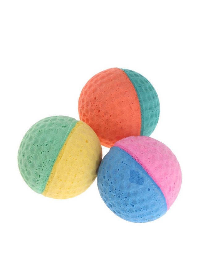 هابيبيت لعبة قطط من Tanqifo مصنوعة من الإسفنج/اللاتكس، أفضل ألعاب القطط التفاعلية على الإطلاق، كرات تمارين القطط المستقلة الأكثر شعبية للكلاب والقطط الصغيرة، ناعمة/مرنة/خالية من الضوضاء، 10 قطع - Image 2