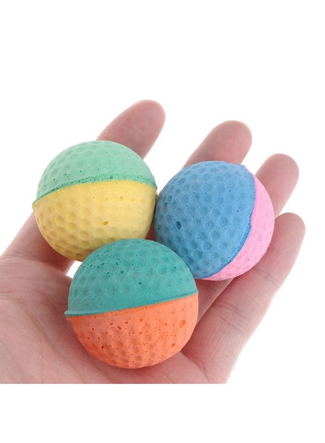 هابيبيت لعبة قطط من Tanqifo مصنوعة من الإسفنج/اللاتكس، أفضل ألعاب القطط التفاعلية على الإطلاق، كرات تمارين القطط المستقلة الأكثر شعبية للكلاب والقطط الصغيرة، ناعمة/مرنة/خالية من الضوضاء، 10 قطع - Image 4