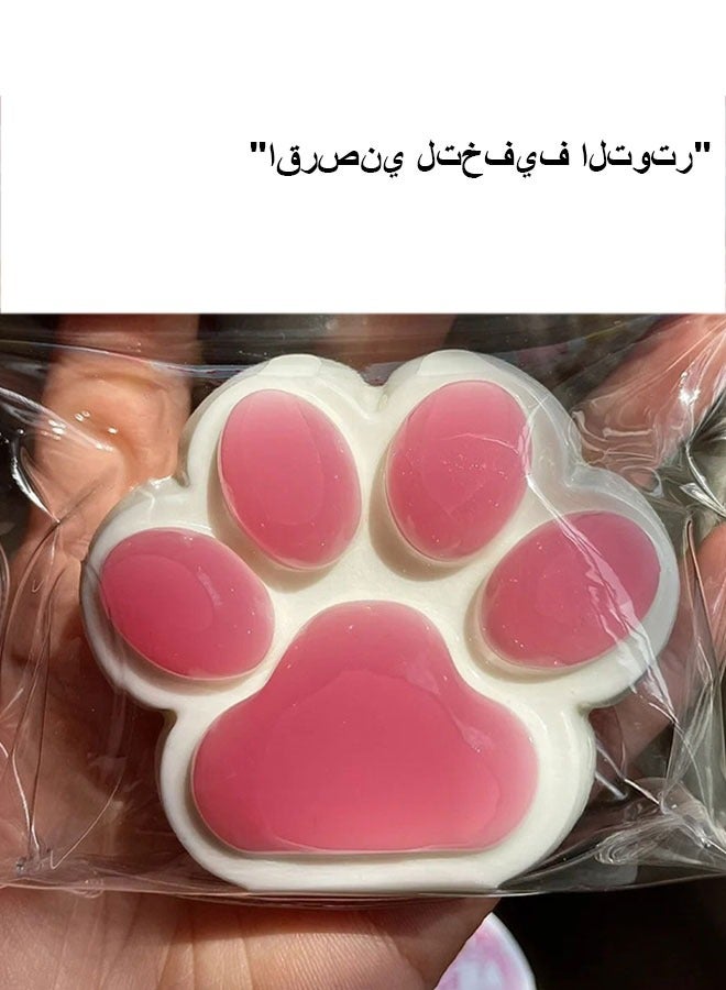 Pink Soft Cat Paw Stress Relief Toy - Image 1