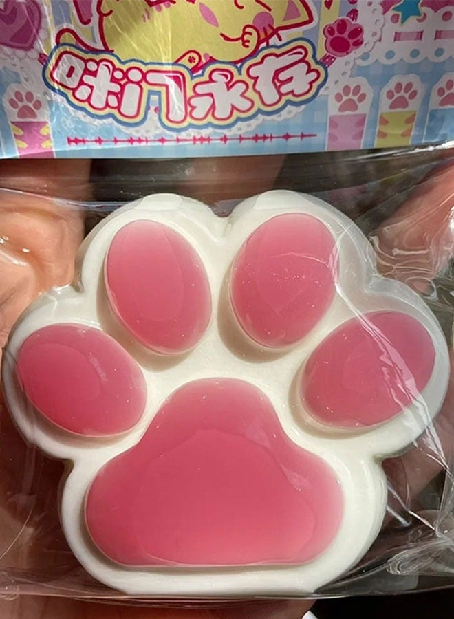Pink Soft Cat Paw Stress Relief Toy - Image 2