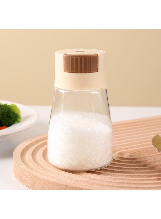 كيلا 4 قطع من زجاجات التوابل القياسية، زر ضغط لملح التحكم في الكمية، موزع الملح، موزع التحكم في الملح، زجاجة توابل الملح والفلفل، هزازات الملح والفلفل الدقيقة - Image 2