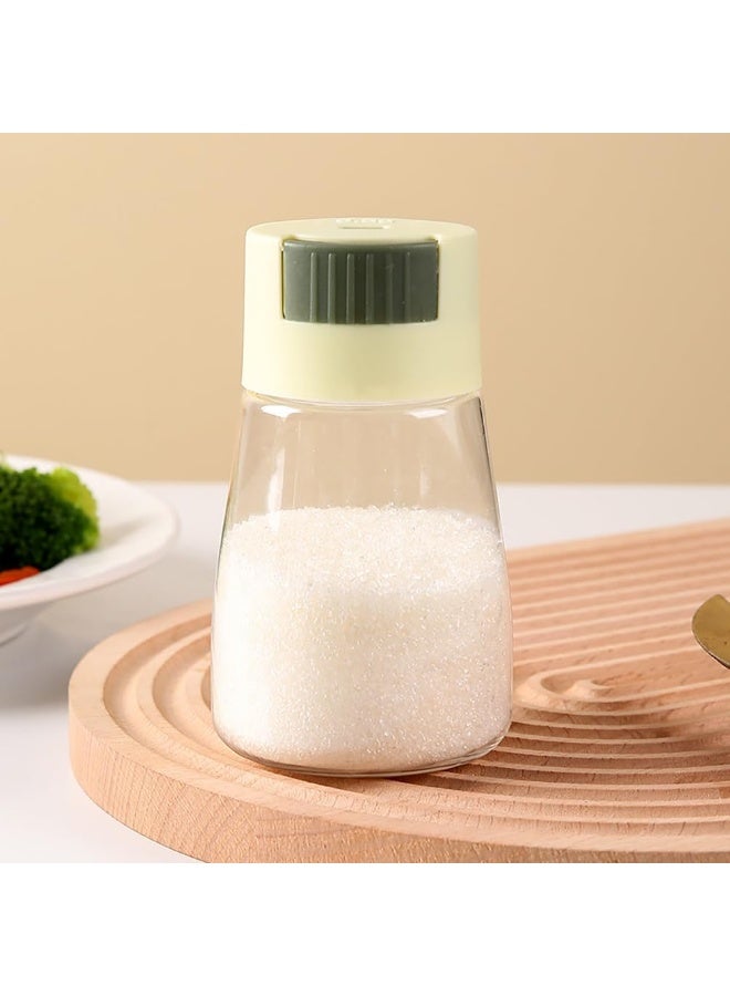 كيلا 4 قطع من زجاجات التوابل القياسية، زر ضغط لملح التحكم في الكمية، موزع الملح، موزع التحكم في الملح، زجاجة توابل الملح والفلفل، هزازات الملح والفلفل الدقيقة - Image 4