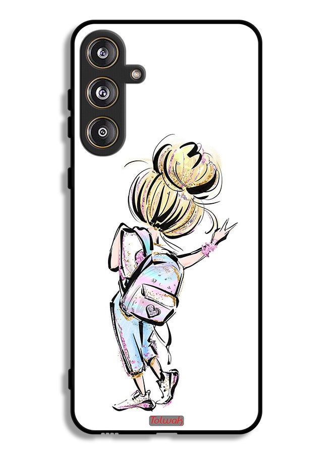 Tolwak Samsung Galaxy F55 5G Protective Case Cover Back To School Girl Art - Image 1