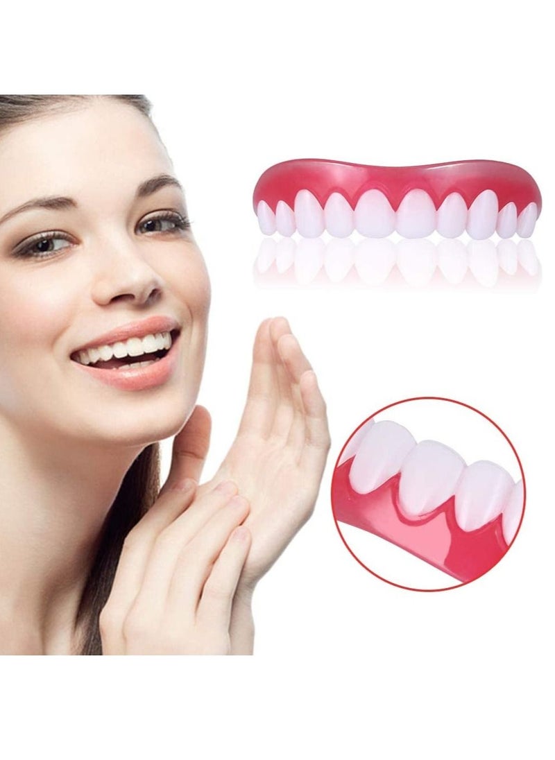 Perfect Smile Teeth Cover Whitening Braces Silicone Simulation Teeth Veneer Smile Perfect Snap Denture Veneer Cosmetic  - Image 1