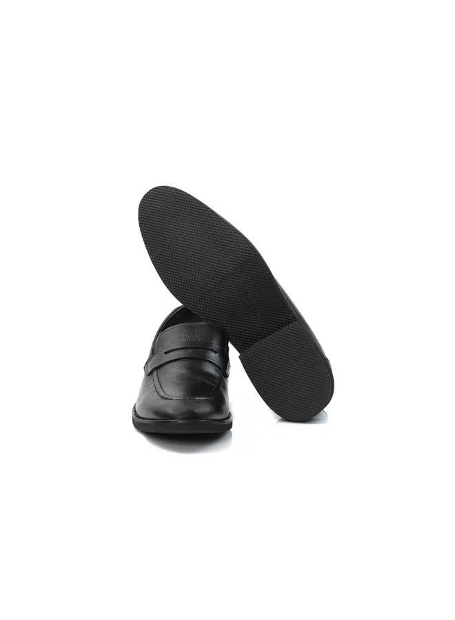ATTILIO Men's Robert Woo Slip on Comfort Black Leather Work Office Formal Occasion Party Casual Wear Premium Italian Shoes