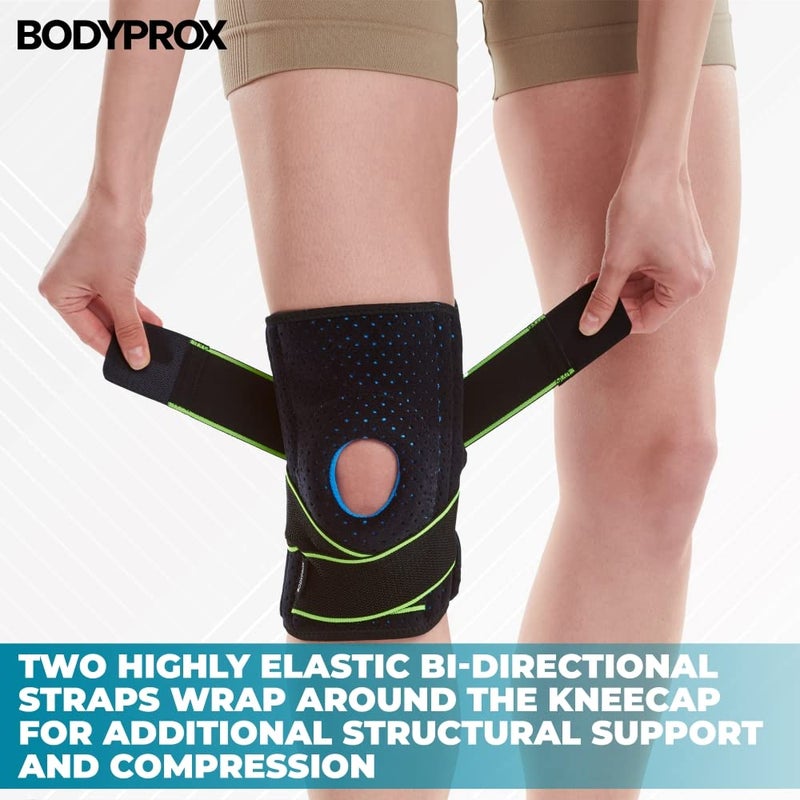 Bodyprox Knee Brace with Side Stabilizers Patella Gel Pads for Knee Support - Image 4