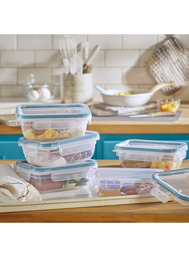 Snapware Total Solutions (5-Pack, 3 Cup) Plastic Food Storage Containers Set, Airtight & Leakproof Locking BPA-Free Lids Tupperware, Freezer Dishwasher Microwave Safe - Image 2
