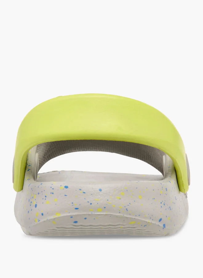 Aqua Printed Slides with Backstrap