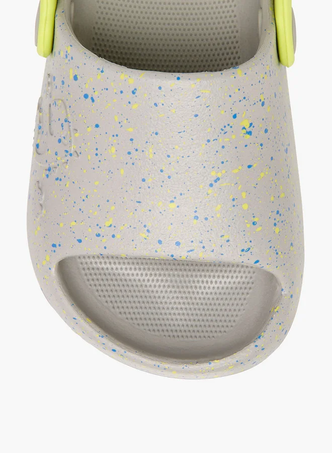 Aqua Printed Slides with Backstrap
