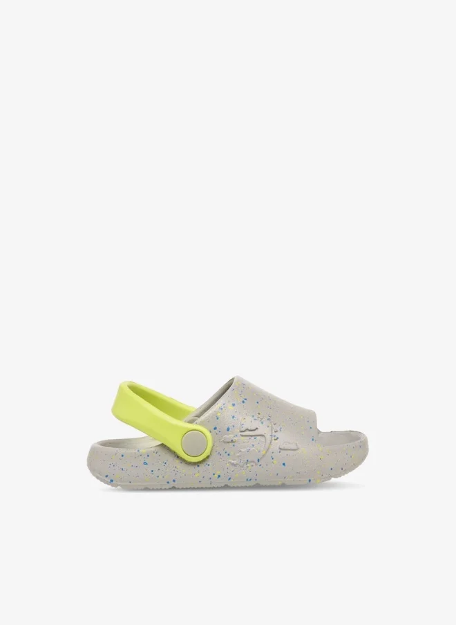 Aqua Printed Slides with Backstrap