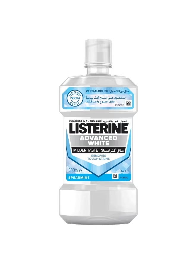 Listerine Fluoride Mouthwash 500ml Fresh Breath & Cavity Protection