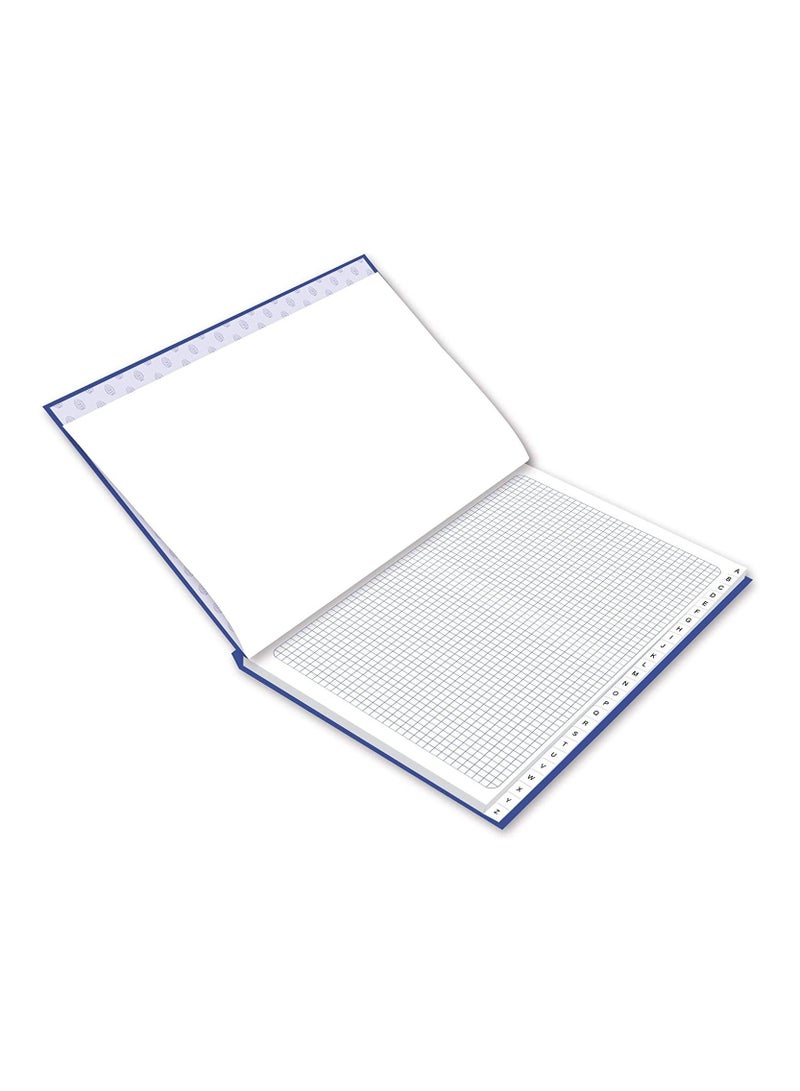 Fis Manuscript Books - 5 Mm Square Lines With English Indexed, F/s (210 X 330 Mm), 2 Quire (96 Sheets) - FSMNFS2Q5MIE - Image 2