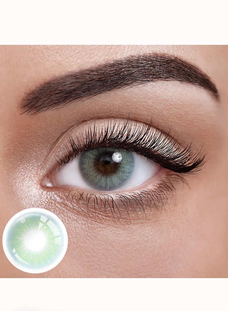 يونيبلينغ عدسات لاصقة ملونة سنوية هيدروكور توبزا الأورق الأخضر - Image 1