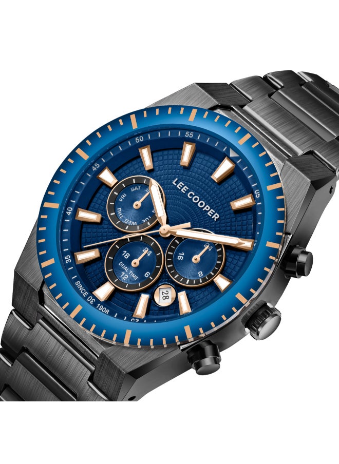 Lee Cooper - Men Multi Function Dark Blue Dial Watch - LC08100.090 - Image 1