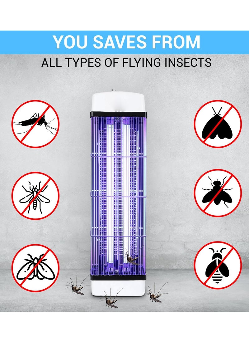 Home Care Mosquito Repellent Zapper Fly Insect Killer for Mosquito, Bug, and Fly, 3800V - 40W UV Dual Tube Light with chain and hook for hanging  - Image 2