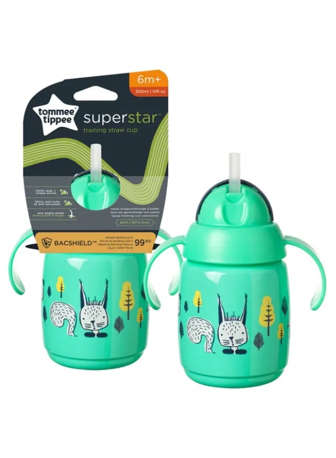 Tommee Tippee - Superstar Training Straw Cup 300ml - Green