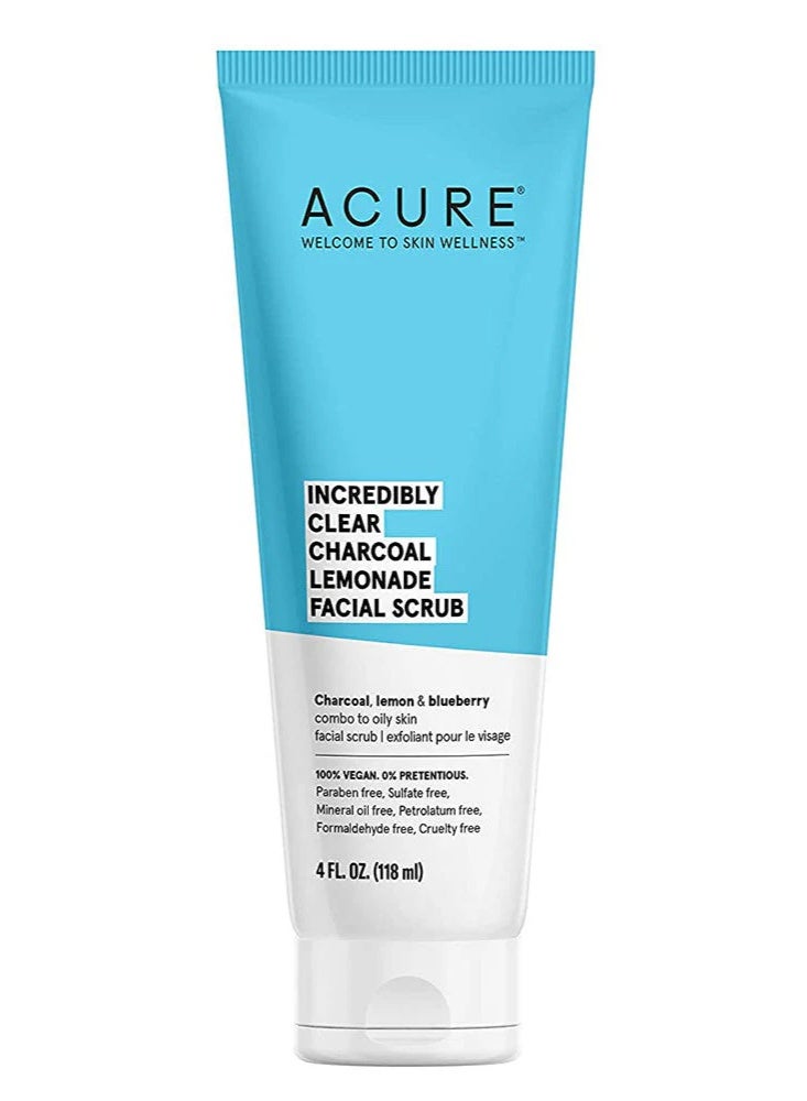 أكيور مقشر الوجه بالفحم والليمون الصافي بشكل لا يصدق - 4 أونصة سائلة