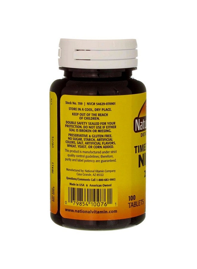 Nature's Blend Niacin Timed Release 250 mg 250 mg 100 Tabs - Image 3