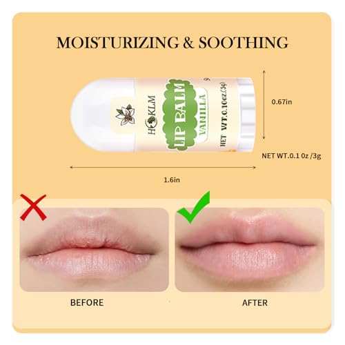 HCKLM Mini Lip Balm 25 Pack, Natural Lip Balms with Vitamin E and Coconut Oil. Moisturizes for Dry Lips, Perfect for Christmas Gifts, Party Favors, Gift Bags and Small Gifts-13 Flavors - Image 4