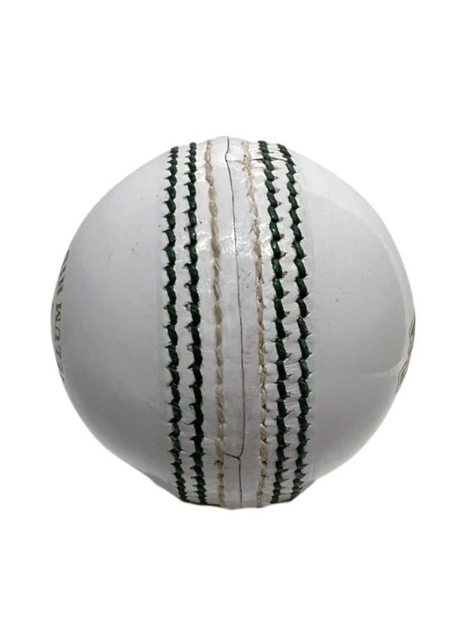 MRF Cricket White Leather Ball Power Edition (Genuine Alum Hide) - Image 2