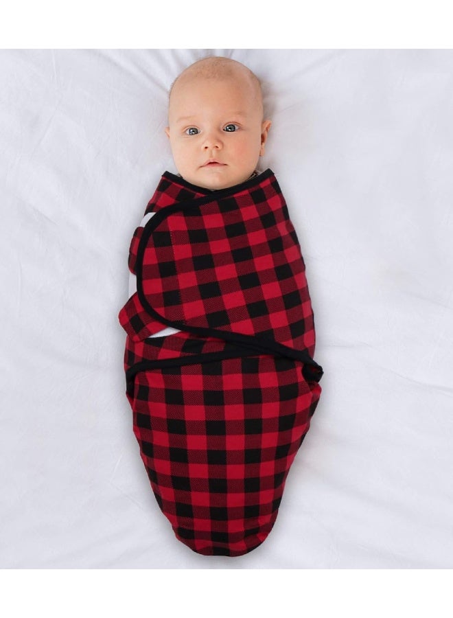 The Peanut Shell The Peanutshell Baby Swaddle Blankets for Boys or Girls, Woodland Animals & Buffalo Plaid, 3 Pack Wrap Set, 2 Sizes (Small/Medium) - Image 3
